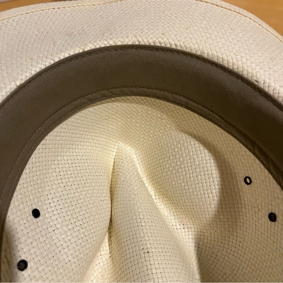 Docker's Safari Wide Brim Straw Hat Men’s Size Medium M Tan - Picture 7 of 10
